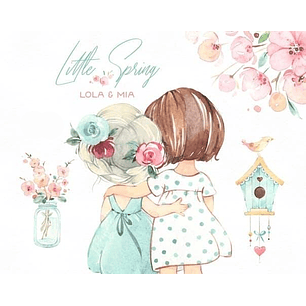 Kit Digital Amigas Flores 