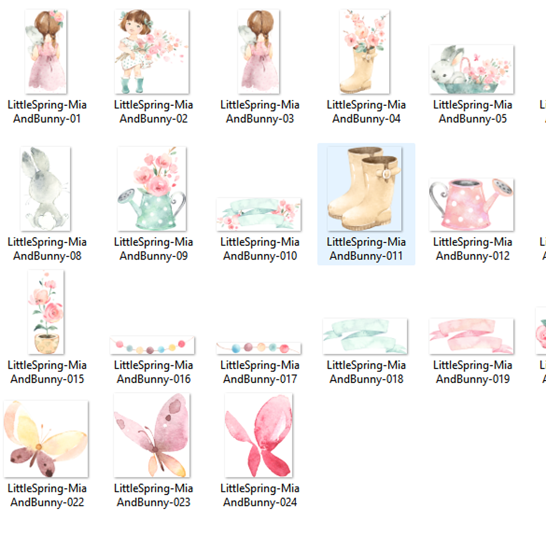 Kit Digital Menina Colhendo Rosas 2