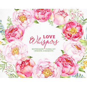 Kit Digital Flores Romanticas 