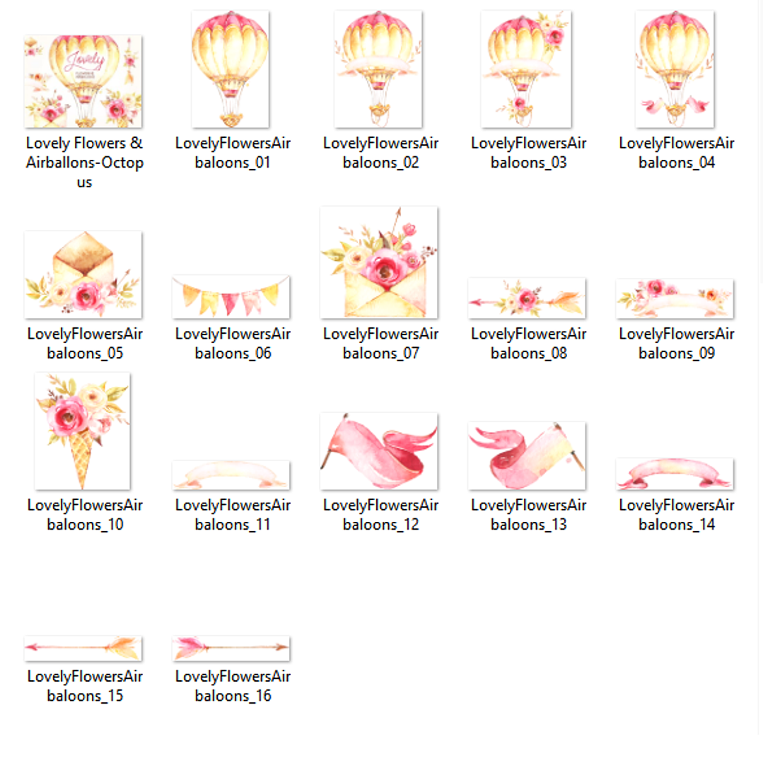 Kit Digital Balão Romantico  2