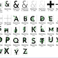 Kit Digital Letras Folhagen A-Z - Thumbnail 2
