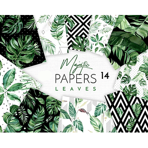 Kit Digital Pepelaria Folhas