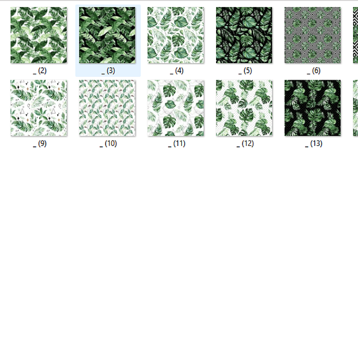 Kit Digital Pepelaria Folhas 2