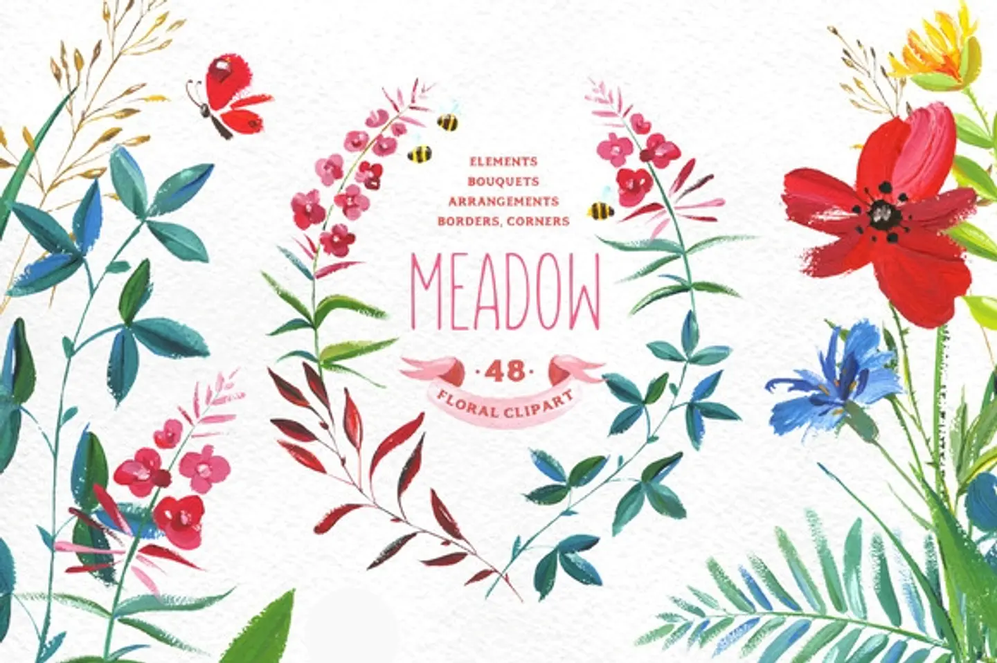 Kit Digital Flores Prado  1