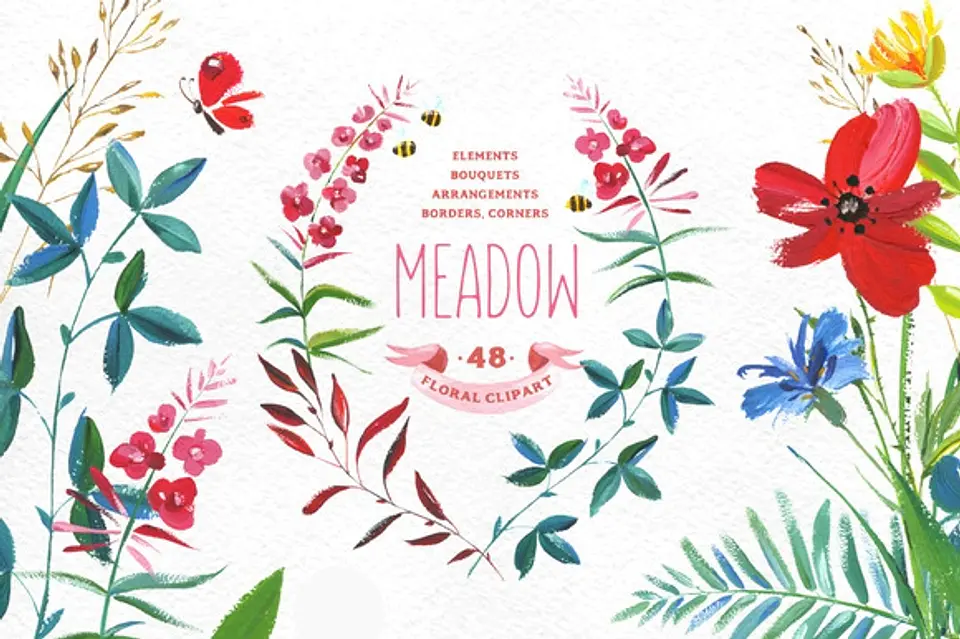 Kit Digital Flores Prado  1