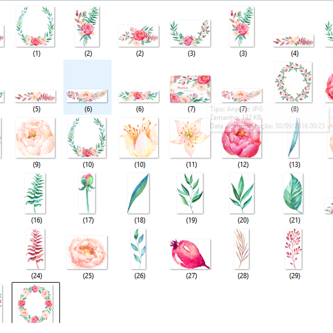 Kit Digital Flores  2