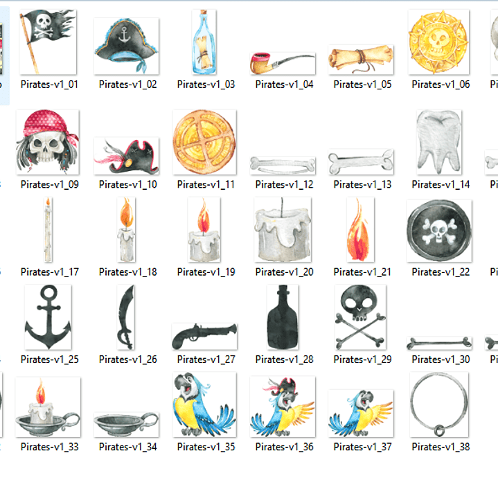 Kit Digital Papagaio Pirata  2