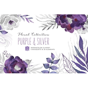 Kit Digital Flores Roxas