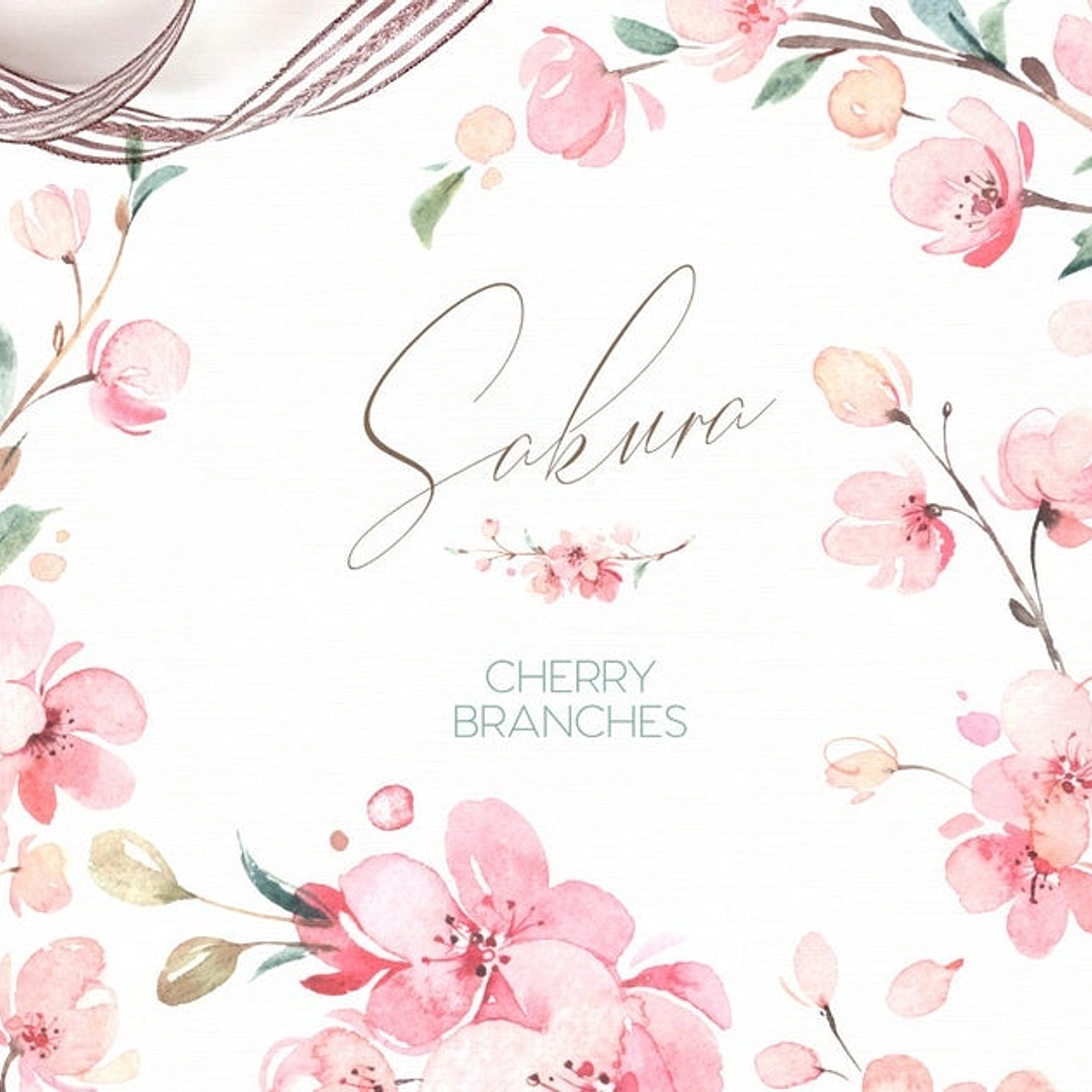 Kit Digital Flores Cerejeiras 1