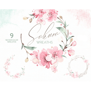 Kit Digital Cerejinhas Molduras 