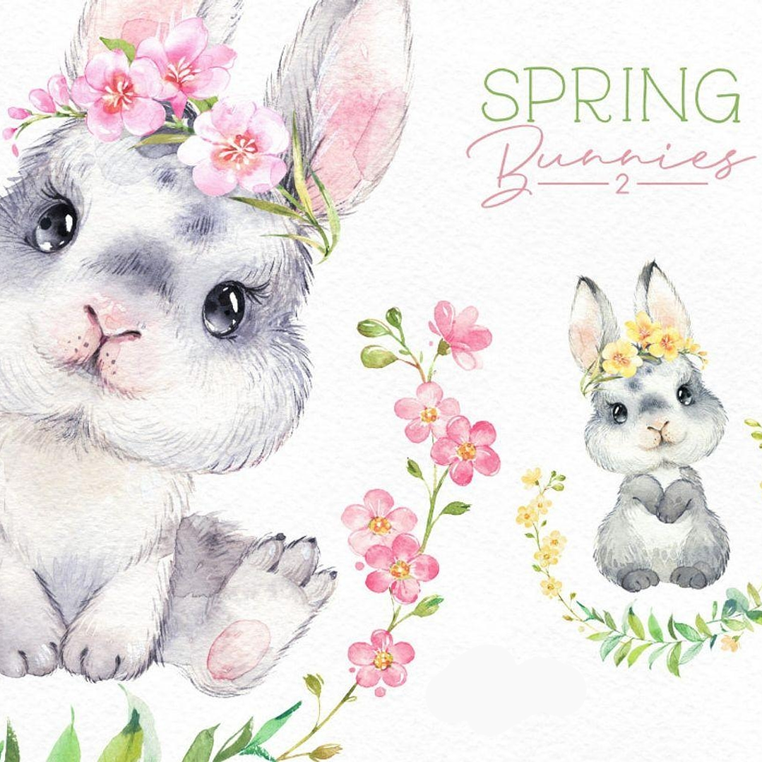 kit Digital Coelhinhos Fofinhos  1