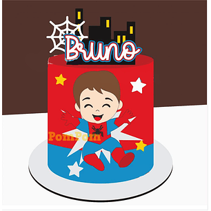 Arquivo Topo de Bolo Homem Aranha Menino