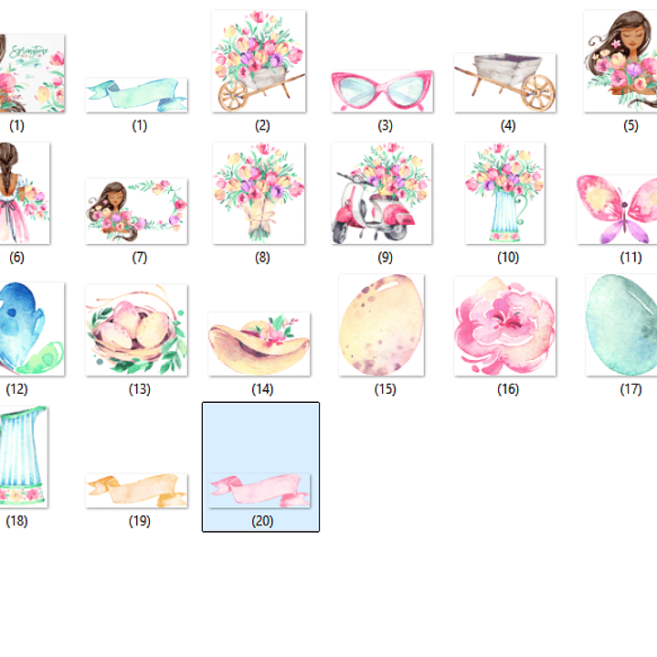 Kit Digital Menina Na Primaveira  2