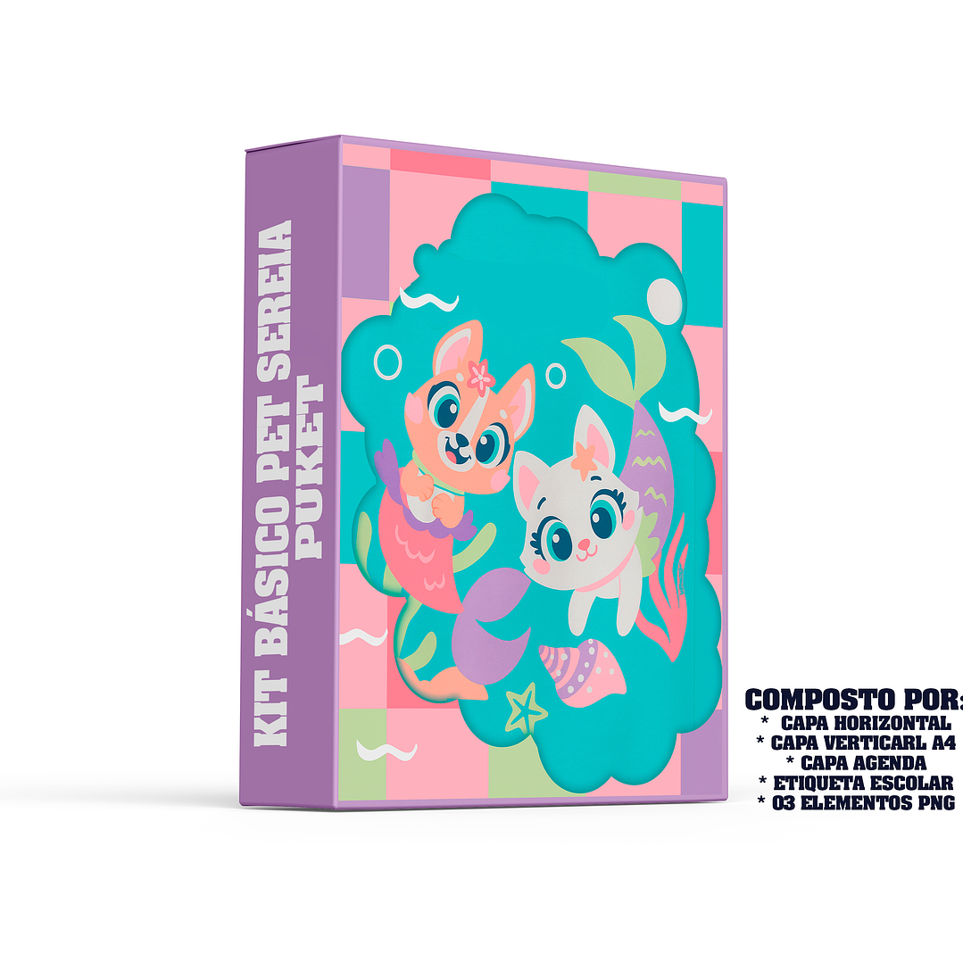 Arquivo Escolar Pet Sereia Puket 1