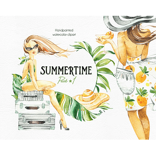 Kit Digital Menina Verão 