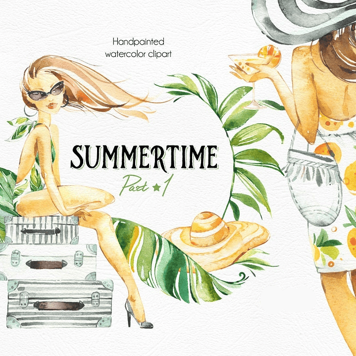 Kit Digital Menina Verão  1