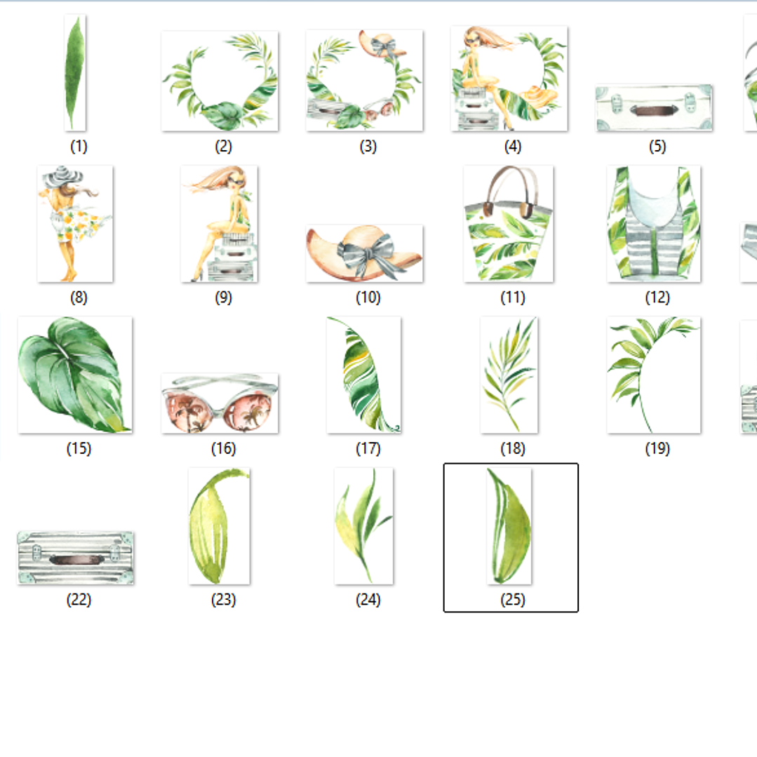 Kit Digital Menina Verão  2