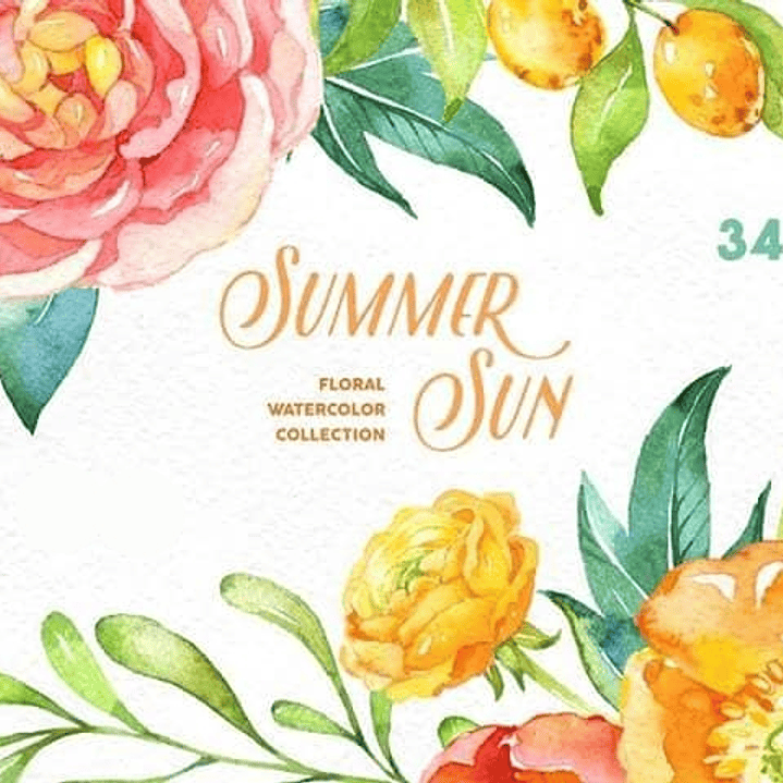 Kit Digital Flores Verão  1