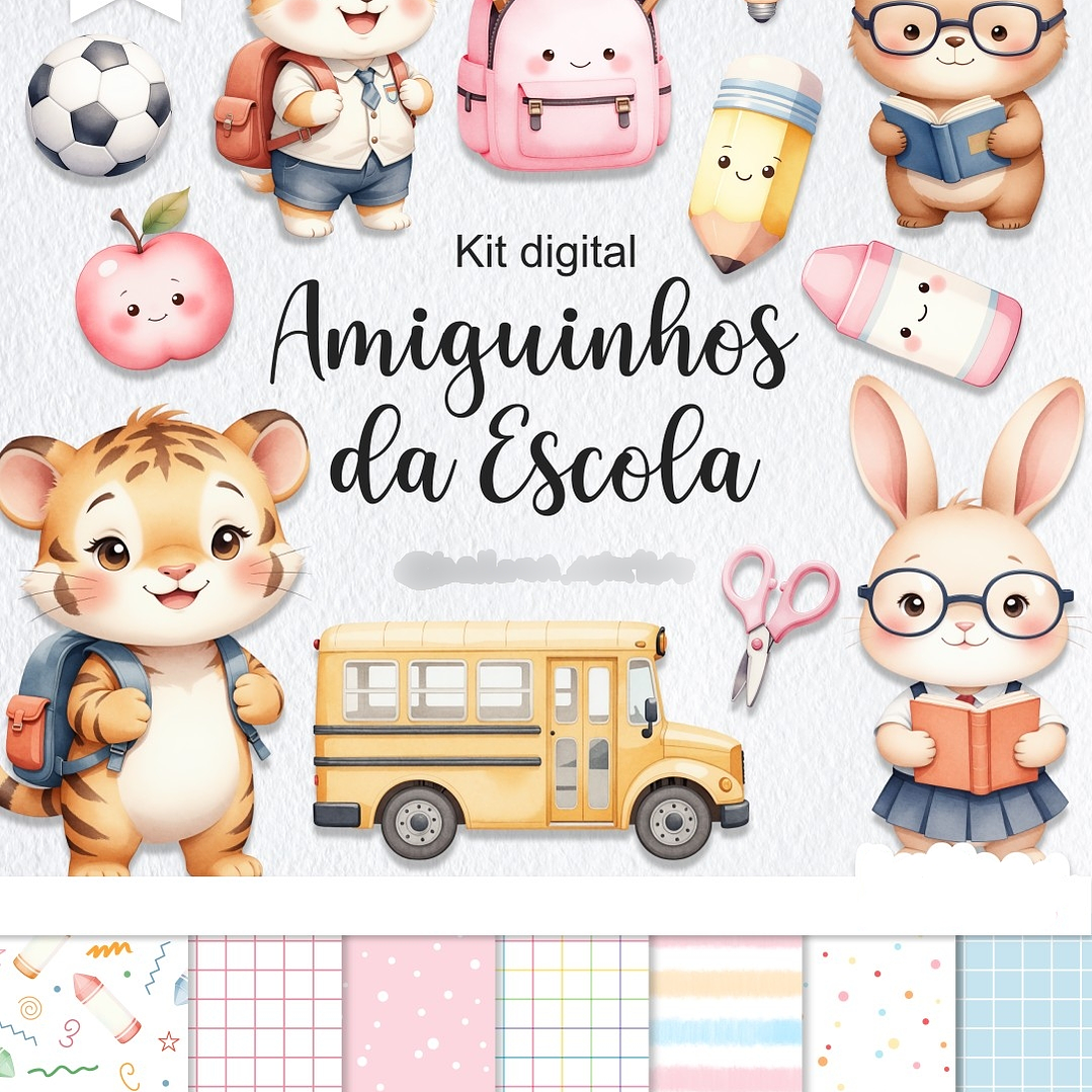 Kit Digital Escolar Amiguinhos da Escola  1