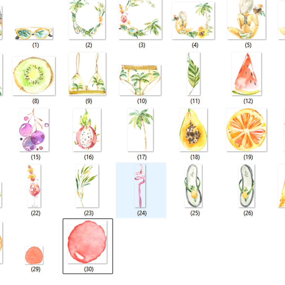 Kit Digital Menina do Verão  2