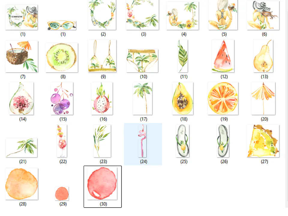 Kit Digital Menina do Verão  2