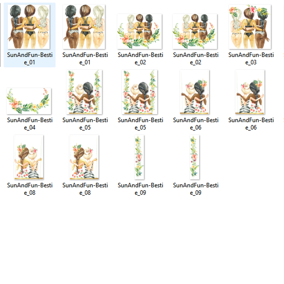 Kit Digital Amigas Sol e Diversão 2