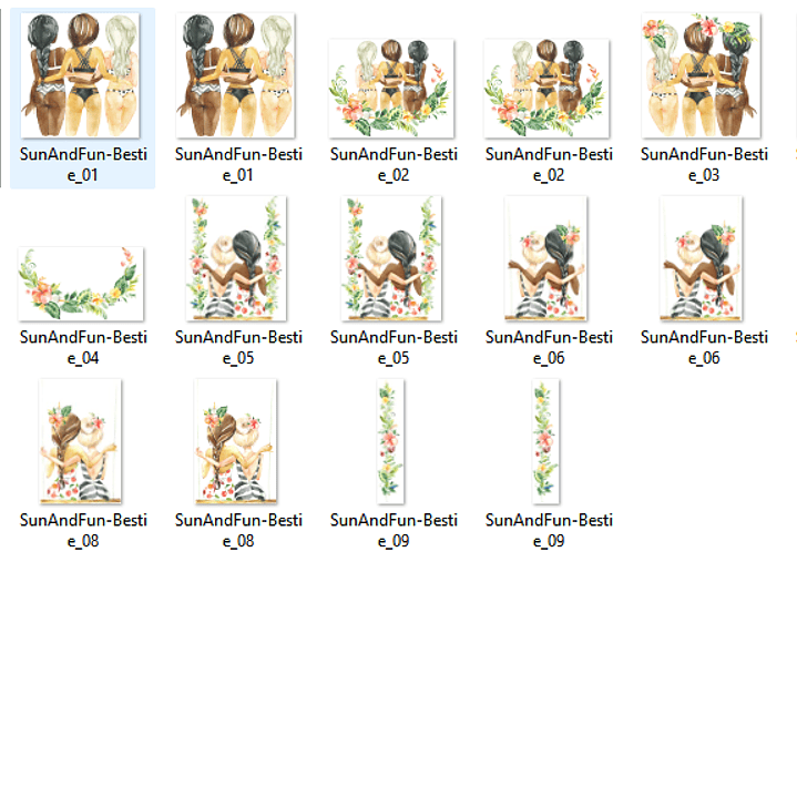 Kit Digital Amigas Sol e Diversão 2