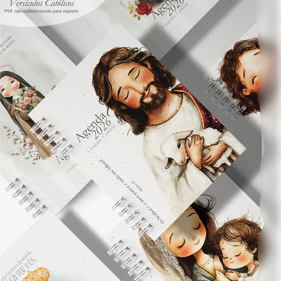 Arquivo Combo Agenda 2026 Versículos Católicos + 16 Capas  7