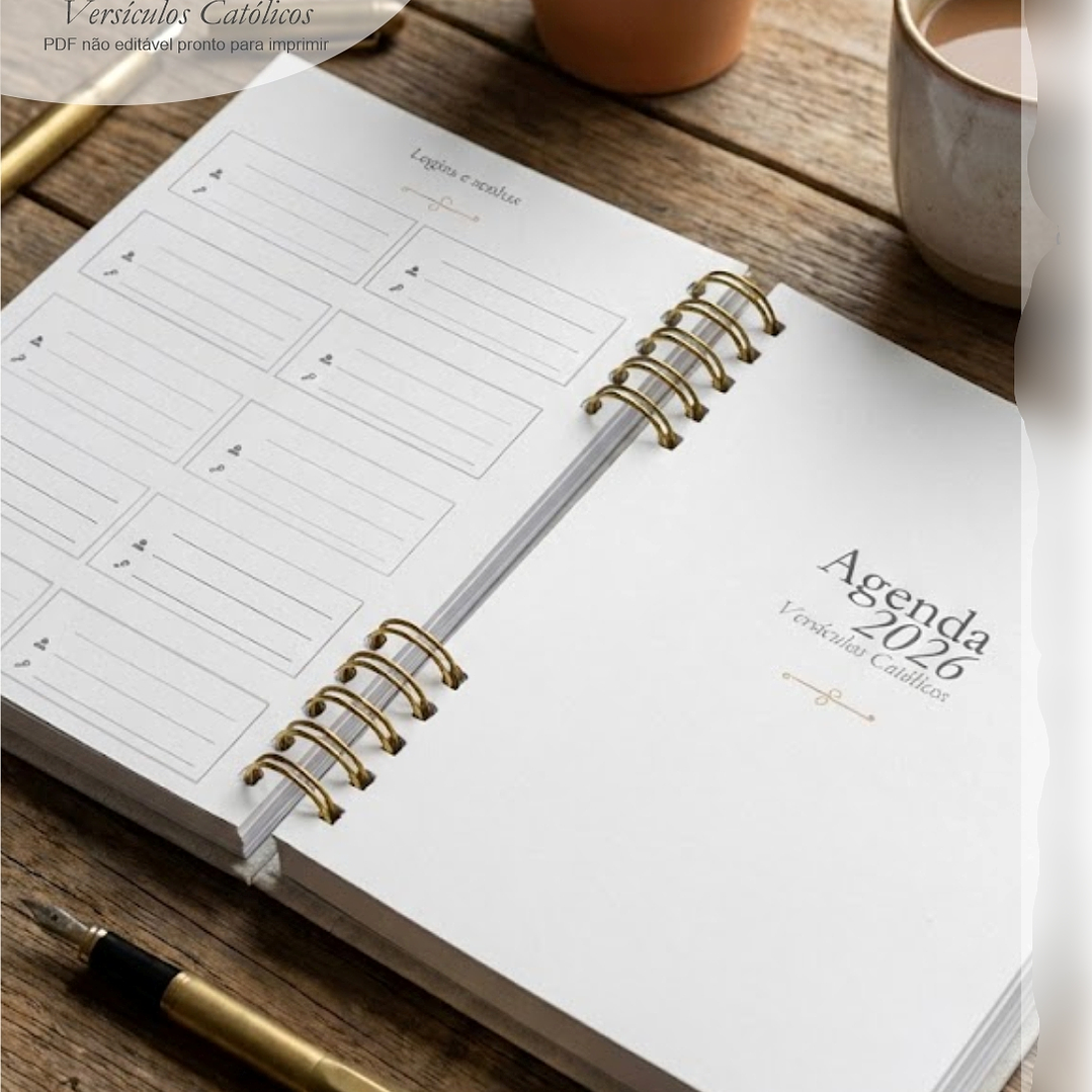 Arquivo Combo Agenda 2026 Versículos Católicos + 16 Capas  11