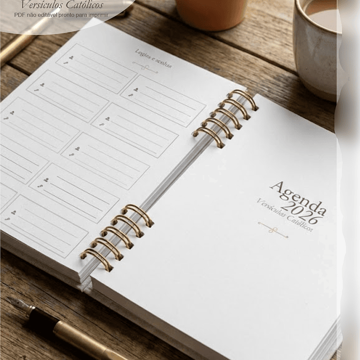 Arquivo Combo Agenda 2026 Versículos Católicos + 16 Capas  11