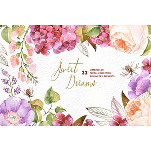 Kit Digital Flores Bons Sonhos 