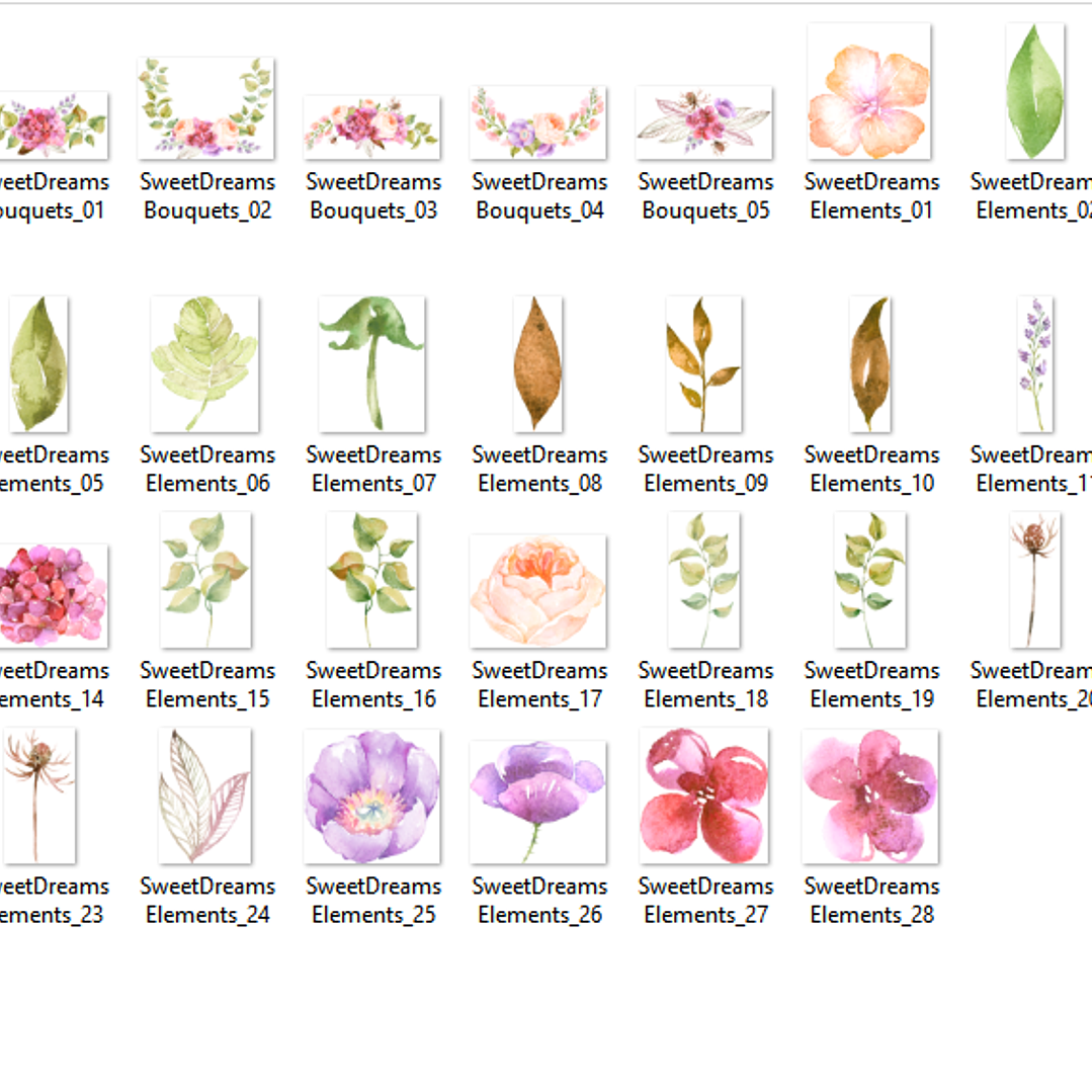 Kit Digital Flores Bons Sonhos  2