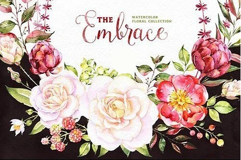 Kit Digital O Abraço em Flores