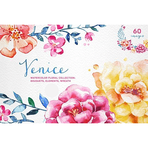 Kit Digital Flores de Veneza