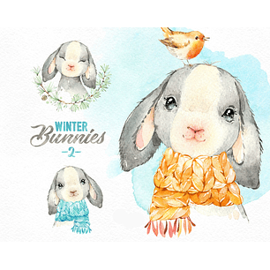 Kit Digital Coelhinhos Fofos