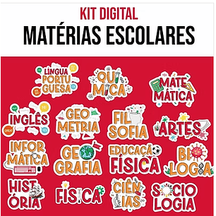 Kit Digital Matérias Escolares 