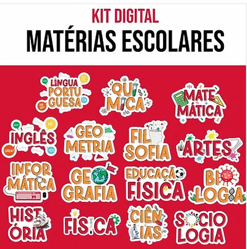 Kit Digital Matérias Escolares 