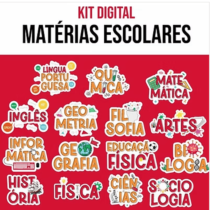 Kit Digital Matérias Escolares  1