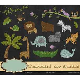 Kit Digital Animais Safari