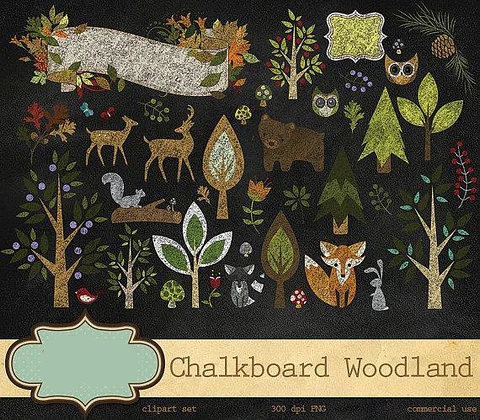 Kit Digital Floresta Noturna 