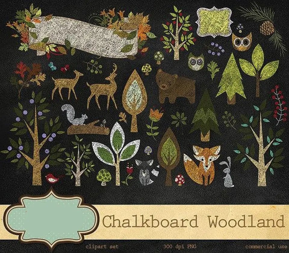 Kit Digital Floresta Noturna  1