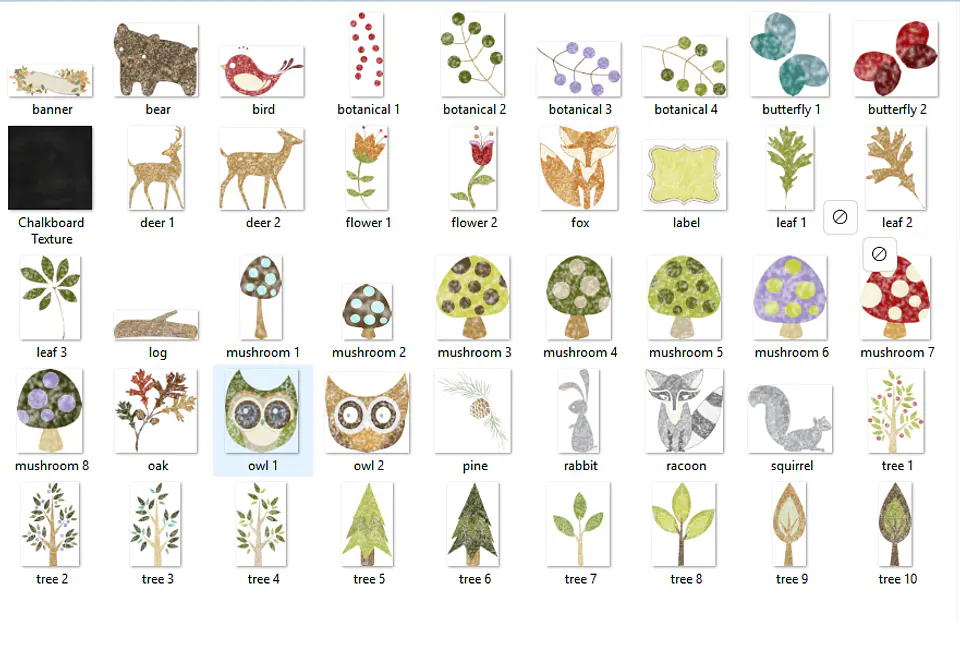 Kit Digital Floresta Noturna  2