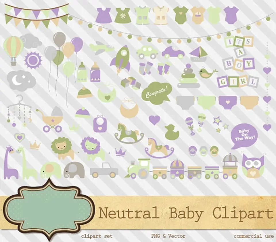 Kit Digital Decoração Baby Girl 1