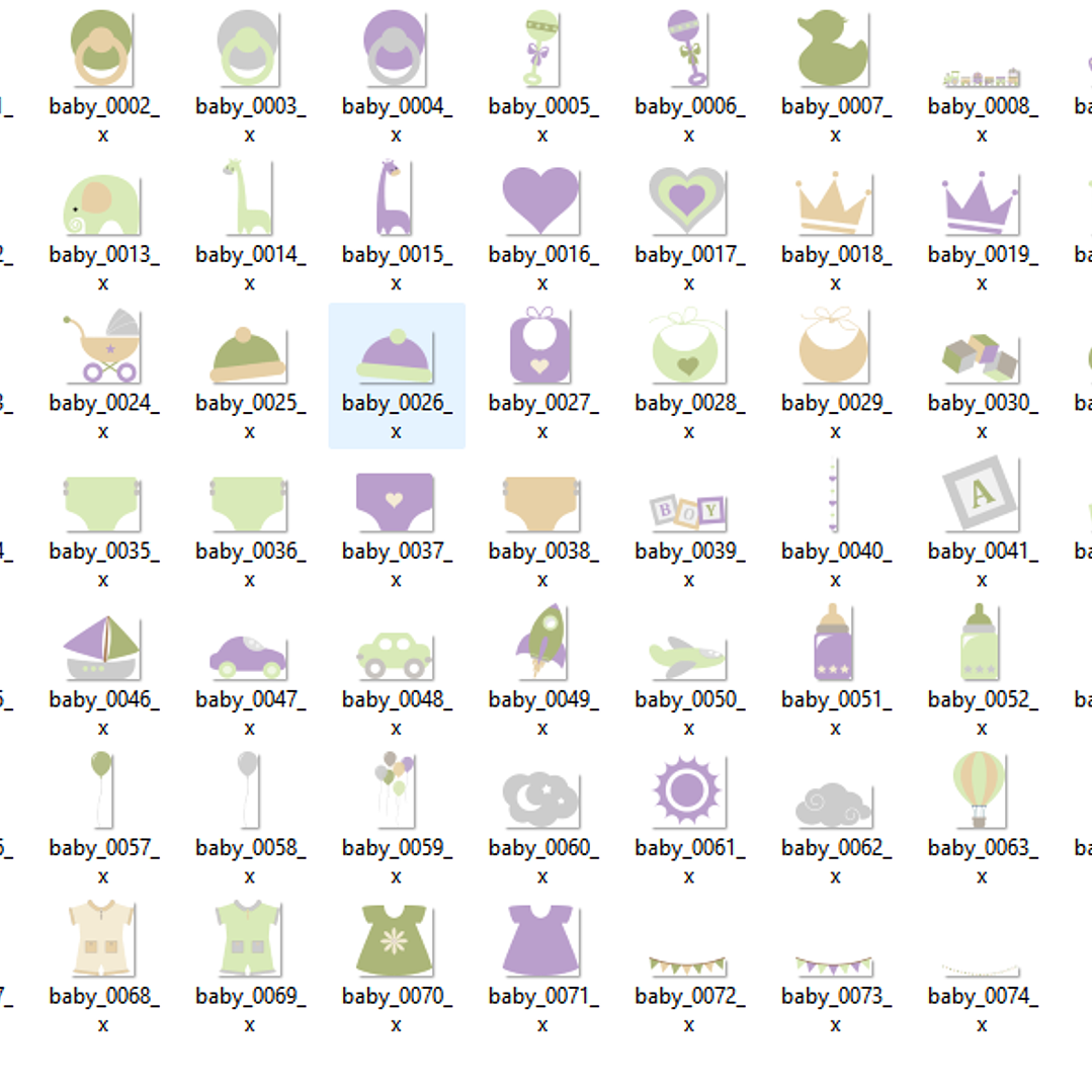 Kit Digital Decoração Baby Girl 2