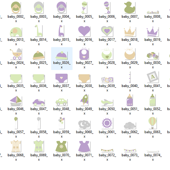 Kit Digital Decoração Baby Girl 2