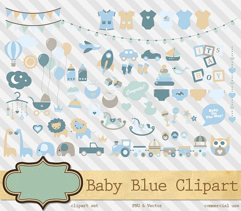 Kit Digital Decoração Baby Boy