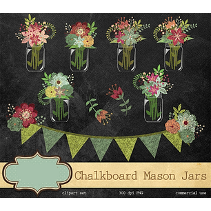 Kit Digital Jarros de Flores 