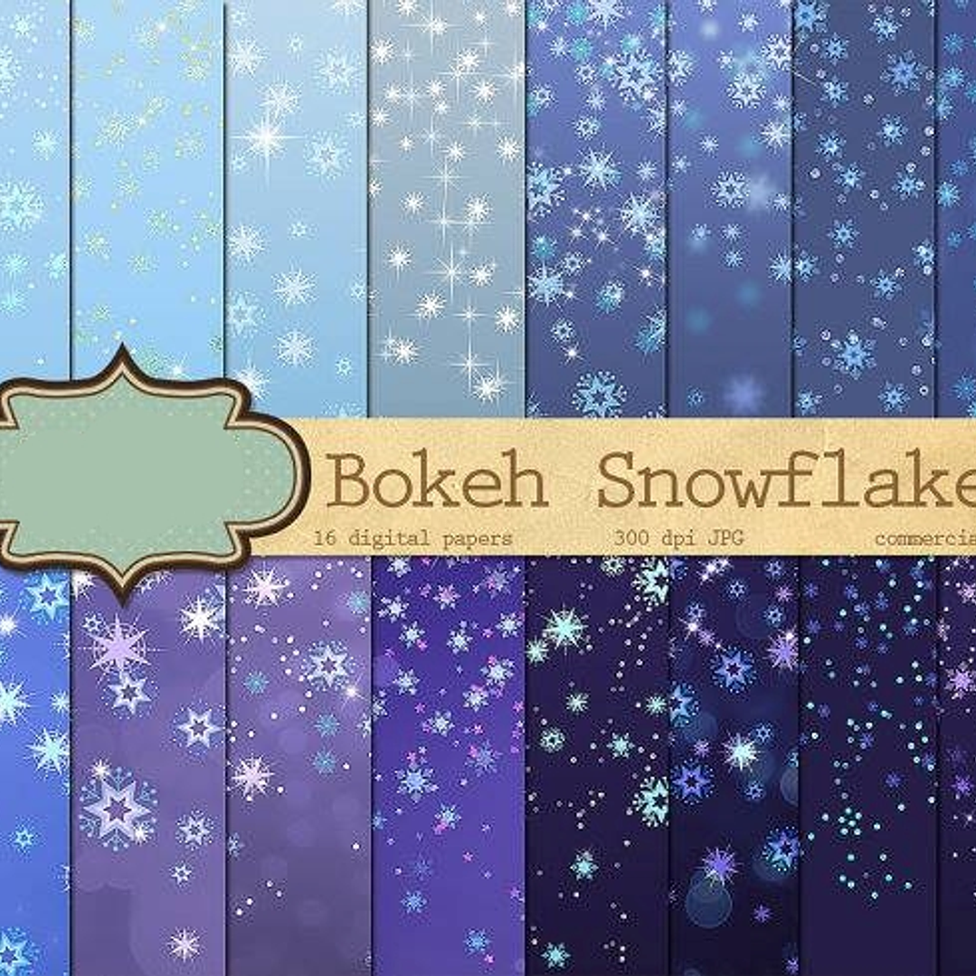 kit Digital Papeis Estrelados  1