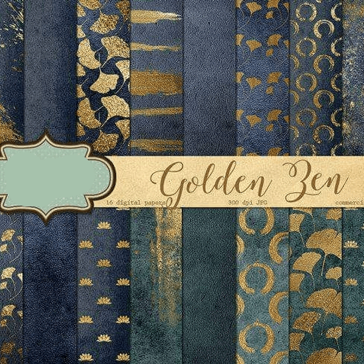 Kit Digital Papeis Azul Inluminado  1