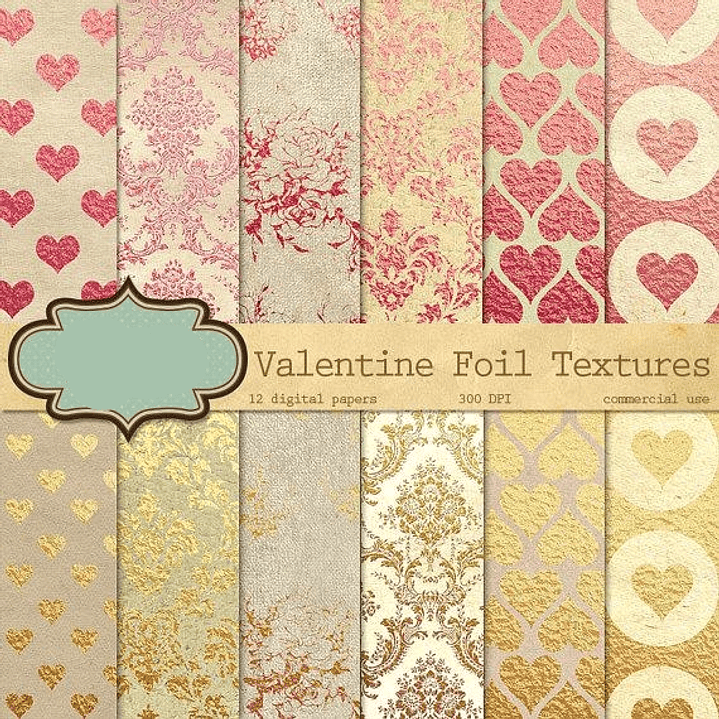 Kit Digital Papeis Romanticos  1